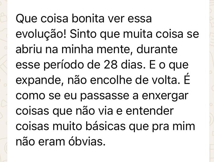 Depoimento de cliente sobre Terapia Holística Integrativa