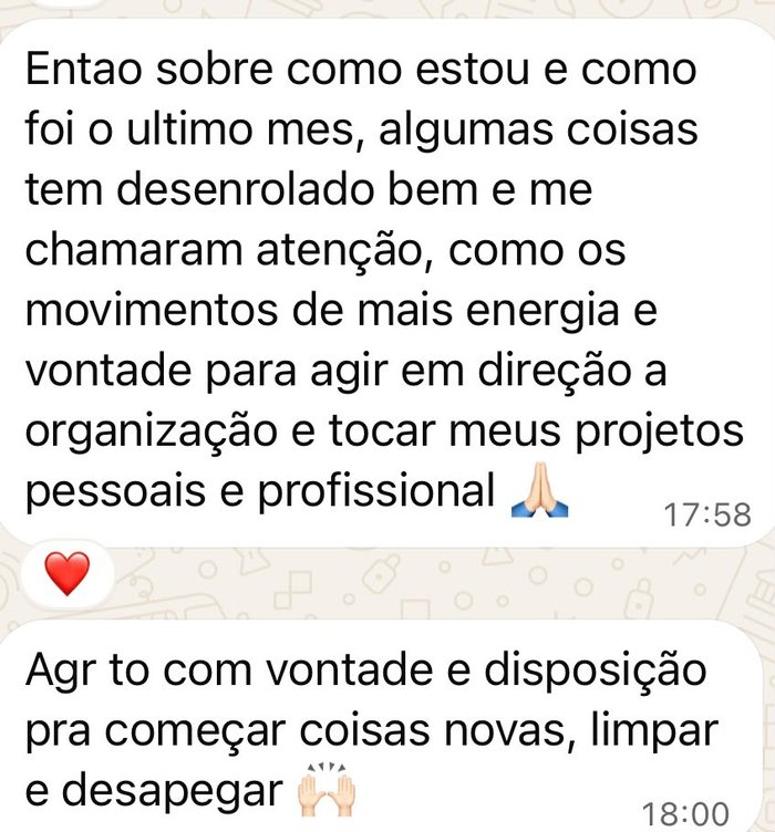 Depoimento de cliente sobre acompanhamento
